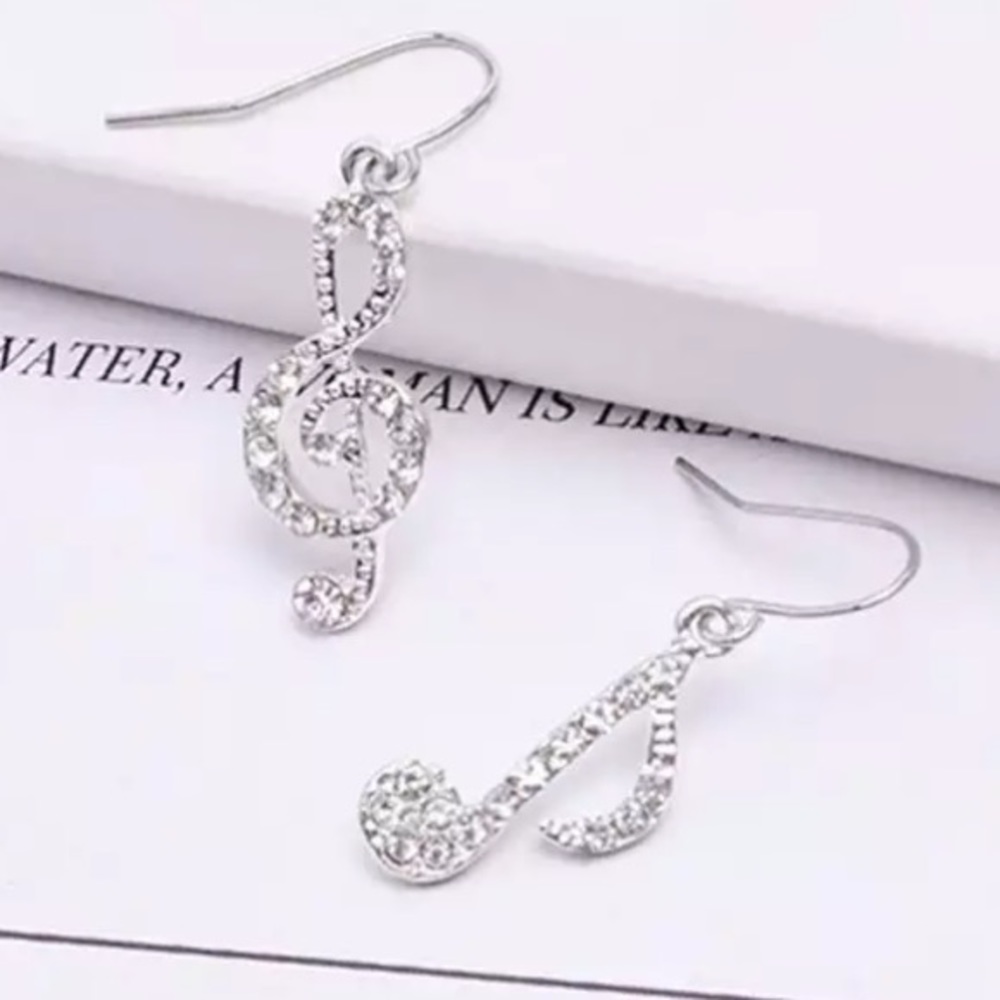 NEW!💙💎GORGEOUS 🎶 MUSIC 🎼 NOTE DROPS💎💙SPARKLE - Picture 6 of 8